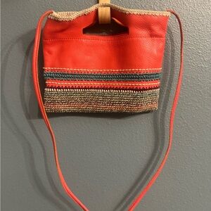 The Sak Red and Multicolor Crossbody Bag